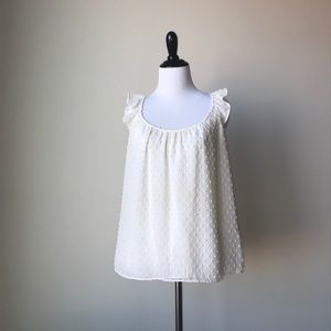 CLOSING SALE Ivory Ann Taylor LOFT Silk Blouse